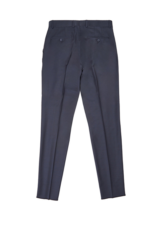 İndigo Slim Fit Yün Mix Takım Elbise