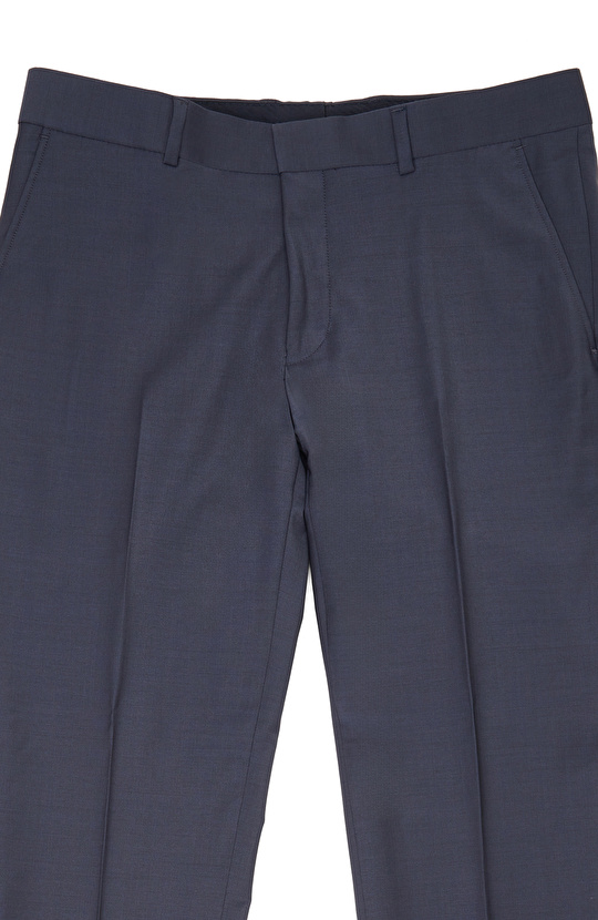 İndigo Slim Fit Yün Mix Takım Elbise