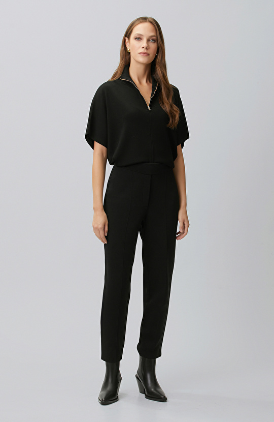 Black Knitwear Trousers