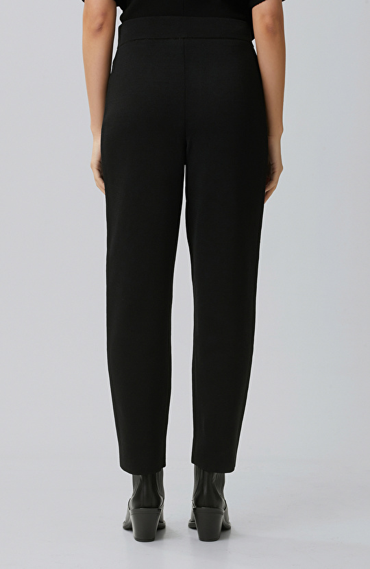 Black Knitwear Trousers
