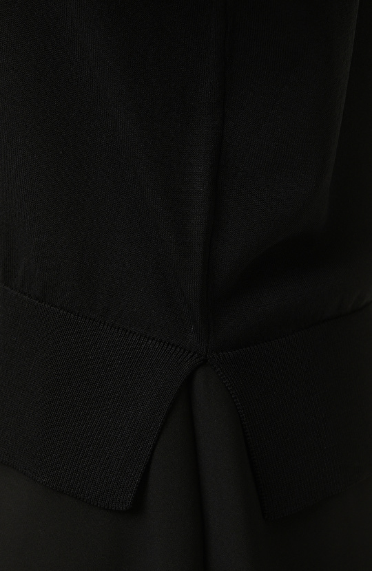 Siyah Rayon Basic Kazak