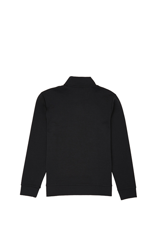 Siyah Kaşkorseli Sweatshirt