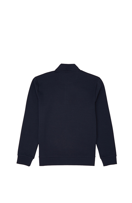 Lacivert Kaşkorseli Sweatshirt
