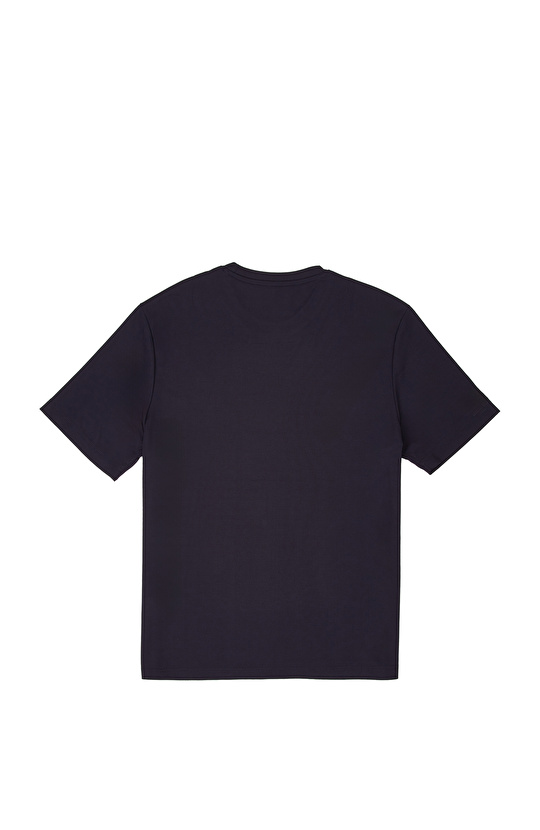 Lacivert Basic Bisiklet Yaka Kısa Kol T-shirt