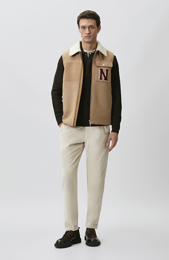 Taş Fitilli Kadife Casual Pantolon