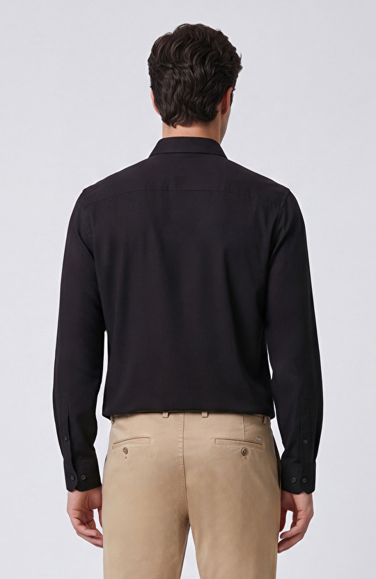 Siyah Slim Fit Gömlek