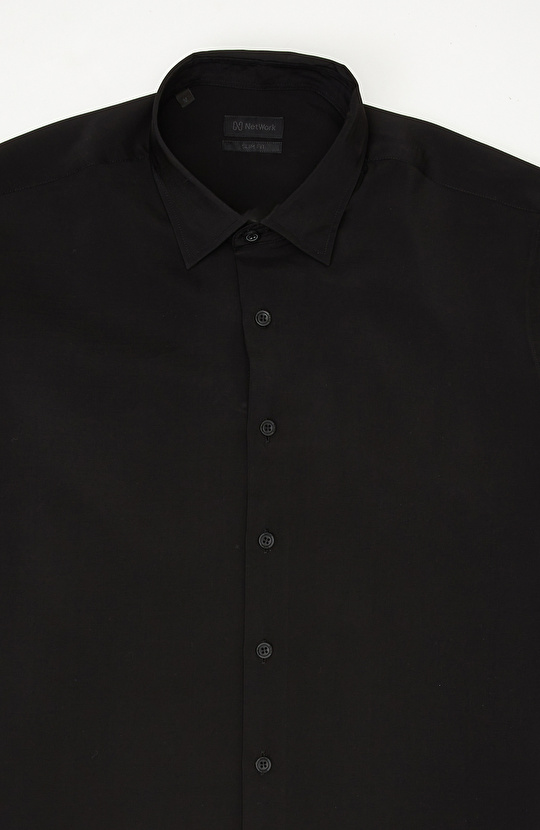 Siyah Slim Fit Gömlek