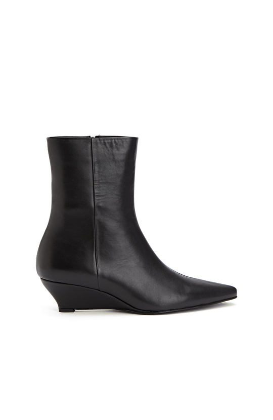 Black Feta Heeled Women's Boots