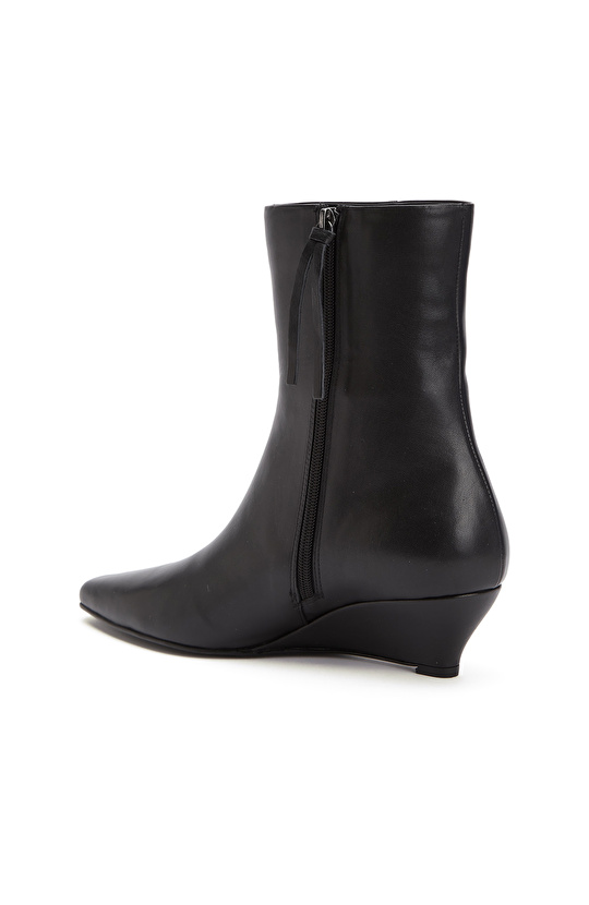 Black Feta Heeled Women's Boots
