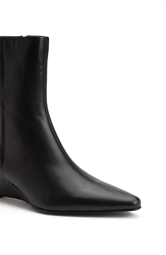 Black Feta Heeled Women's Boots