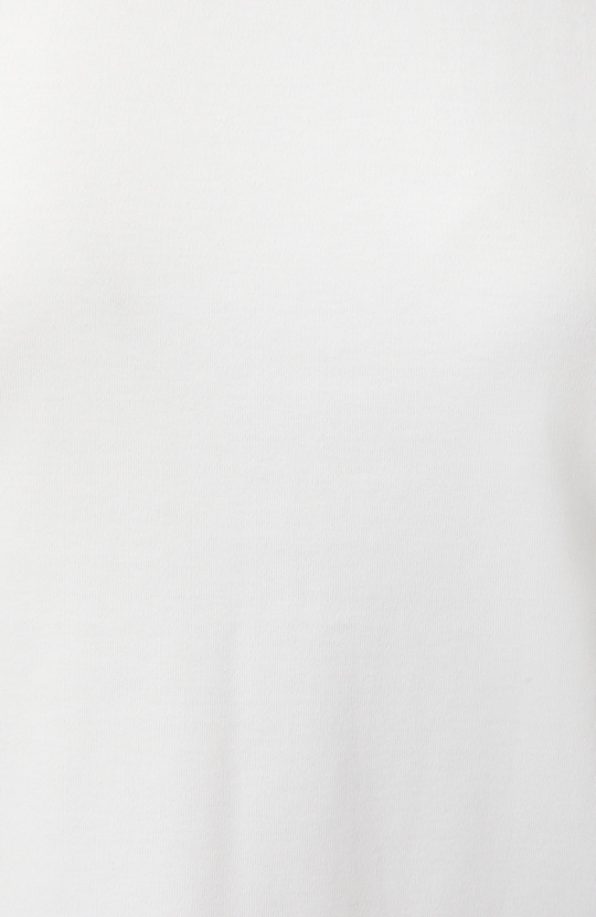 Beyaz Bisiklet Yaka Basic Sweatshirt