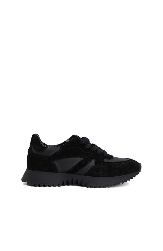 Black Women's Suede Casual Sneakers