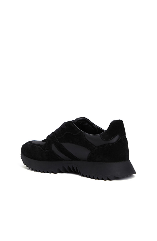 Black Women's Suede Casual Sneakers