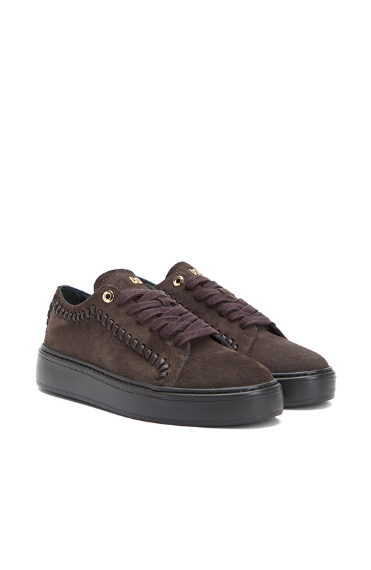Brown Men's Casual Casual Leather Sneakers
