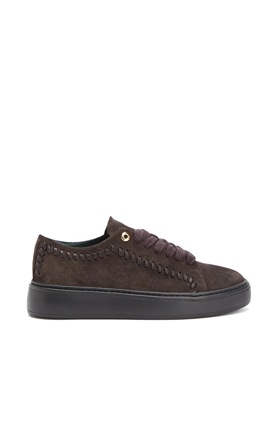 Brown Men's Casual Casual Leather Sneakers