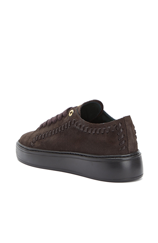 Brown Men's Casual Casual Leather Sneakers