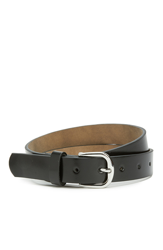 Black Women's Leather Belt