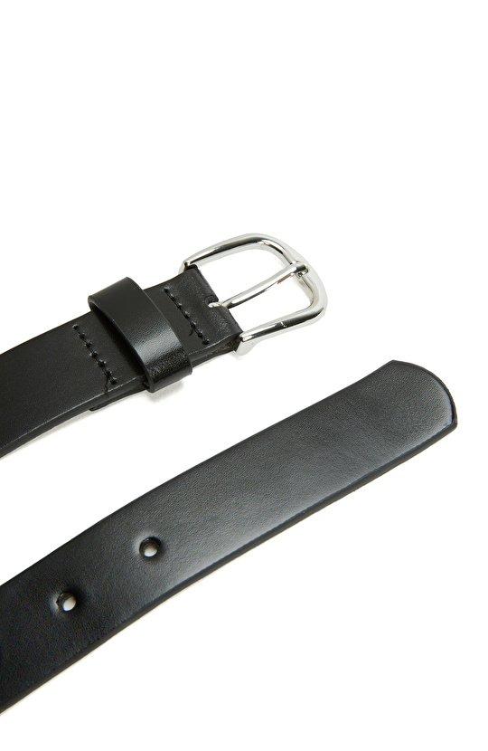 Black Women's Leather Belt