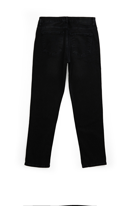 Siyah Örme Denim Pantolon
