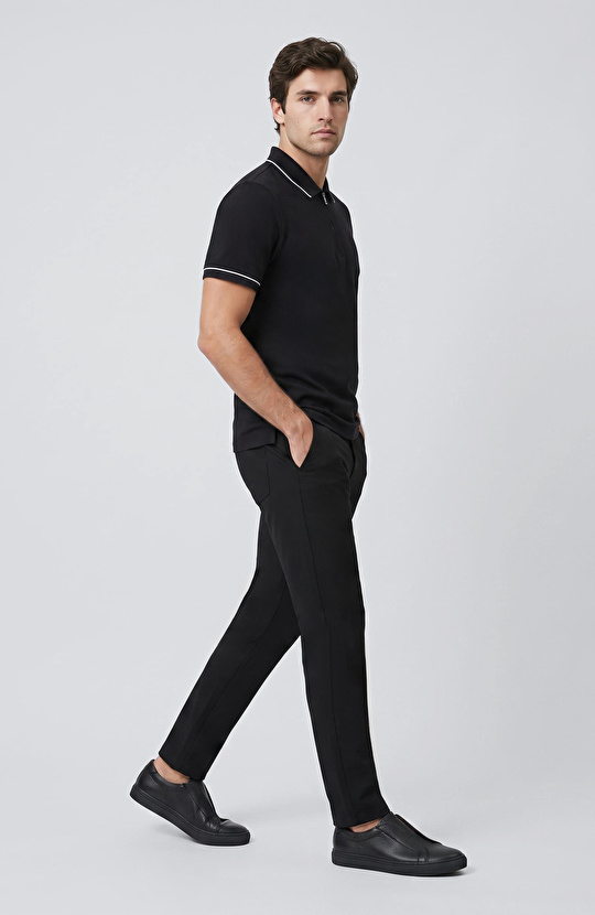 Lacivert Polo Pike T-shirt