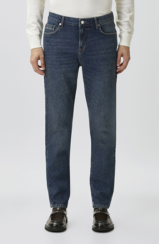 Lacivert Denim Pantolon