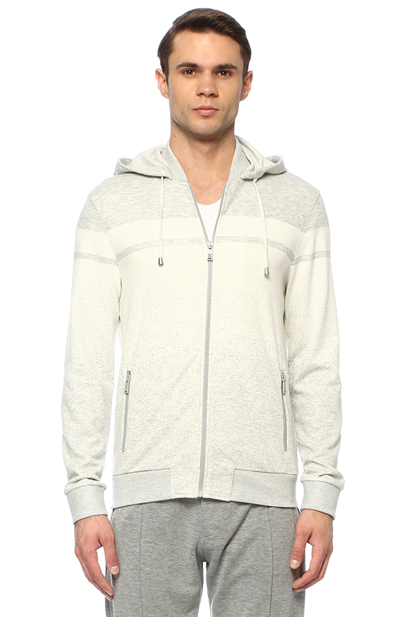 slim fit grey sweatshirt