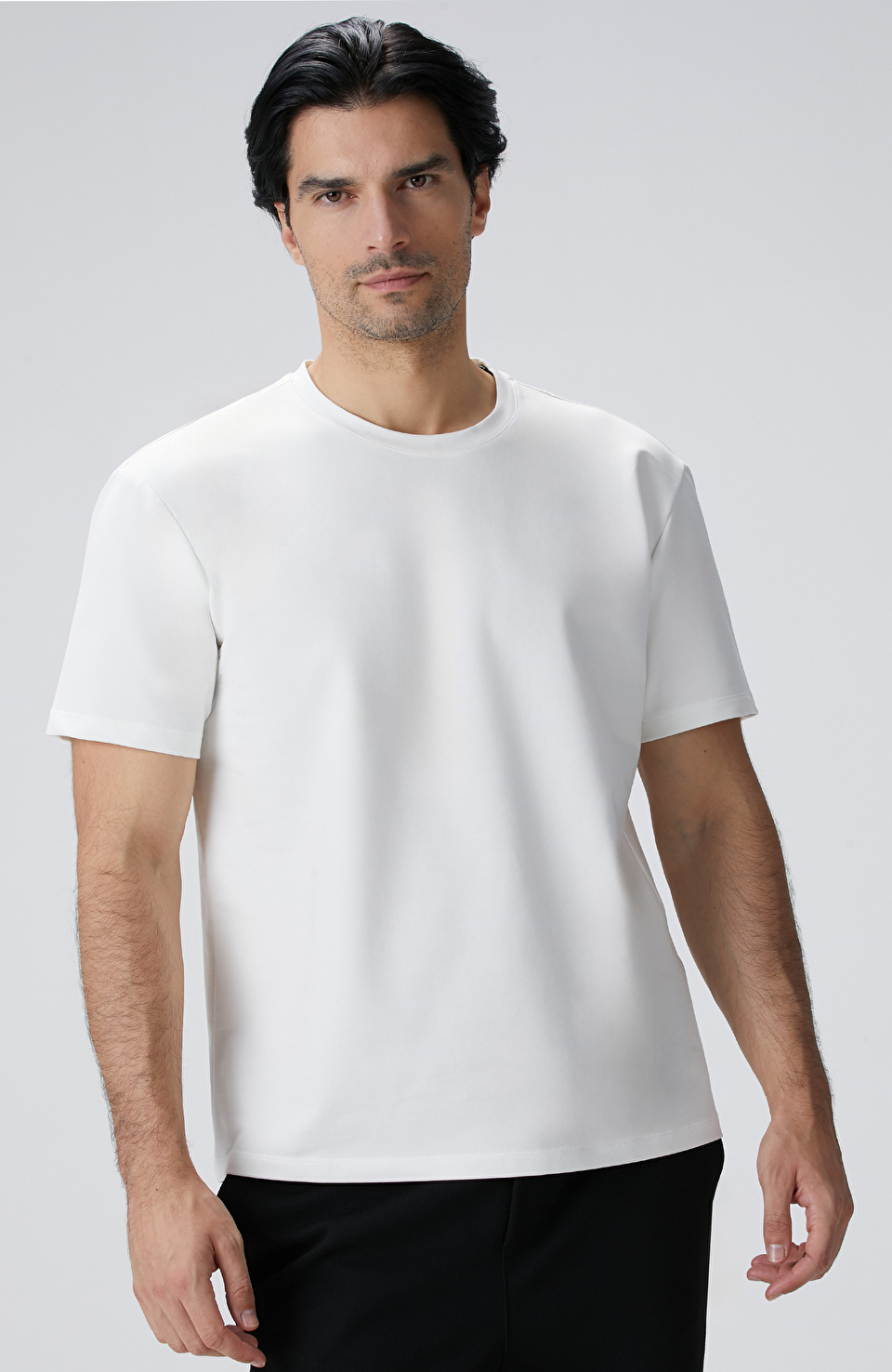 N-Tech Kırık Beyaz Basic T-shirt