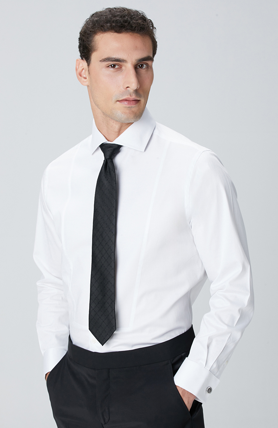 Beyaz Smokin Gömlek