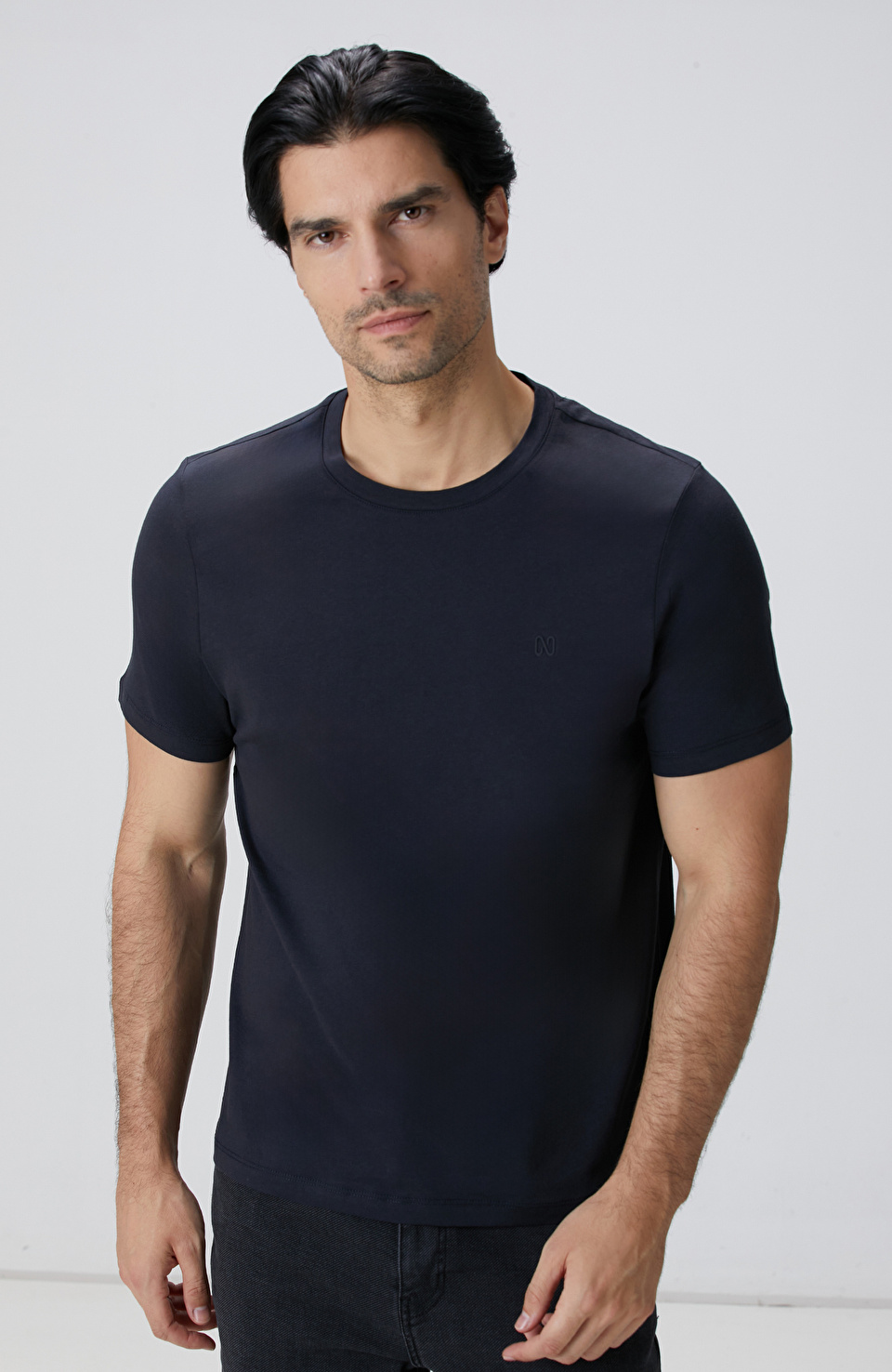 Lacivert Basic T-shirt