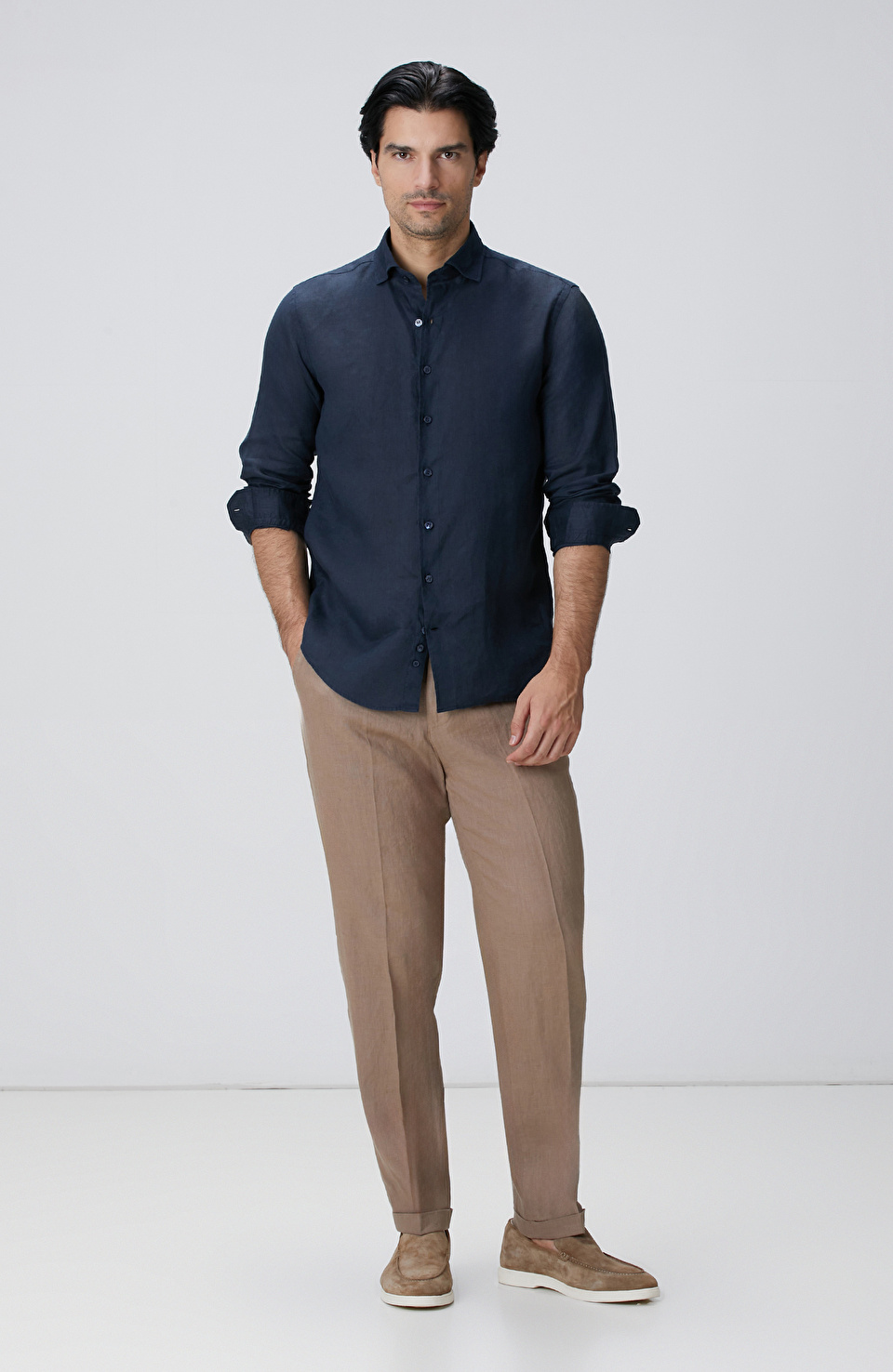 Vizon Keten Jogger Pantolon