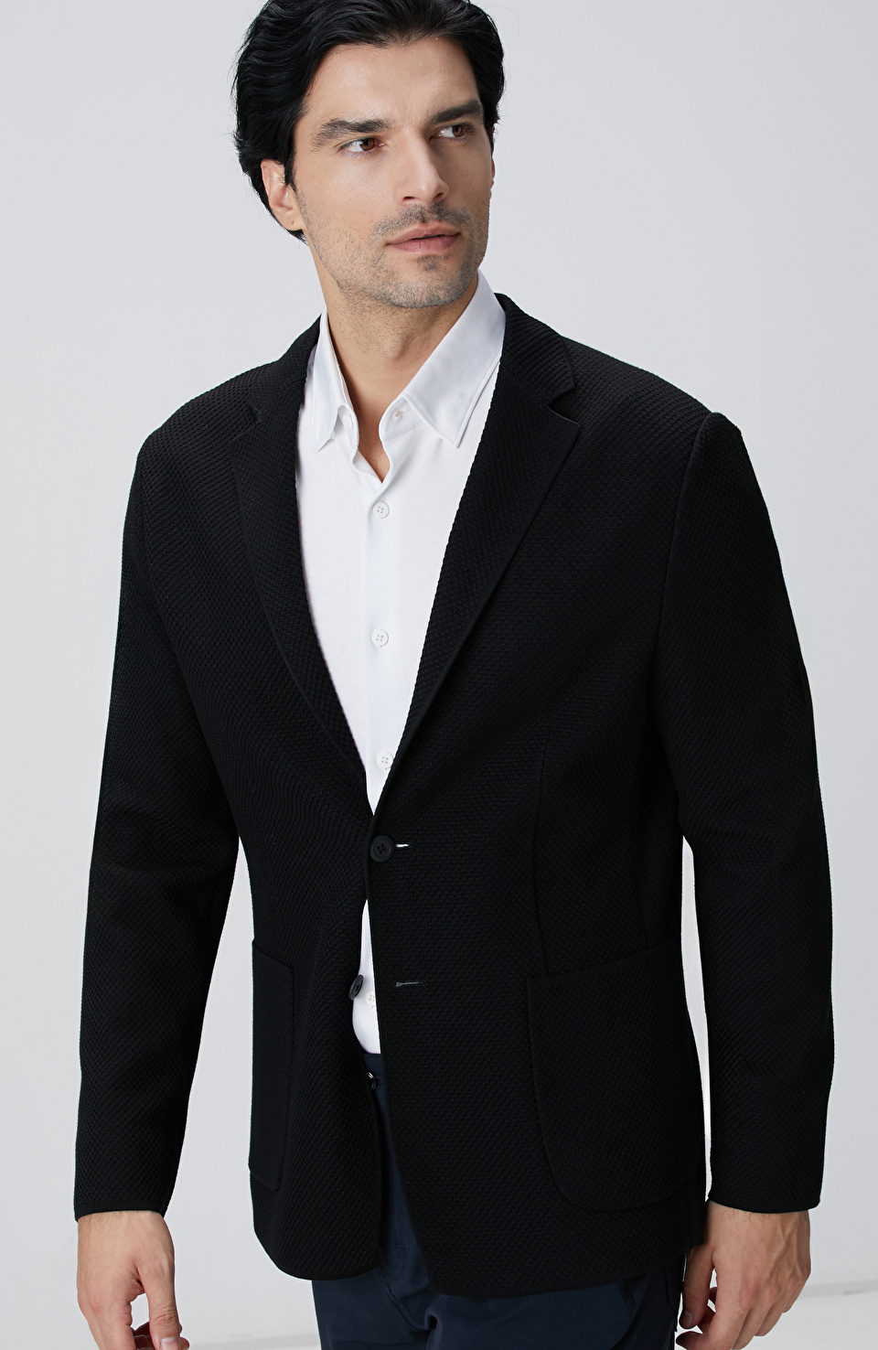 N-Tech Siyah Triko Ceket