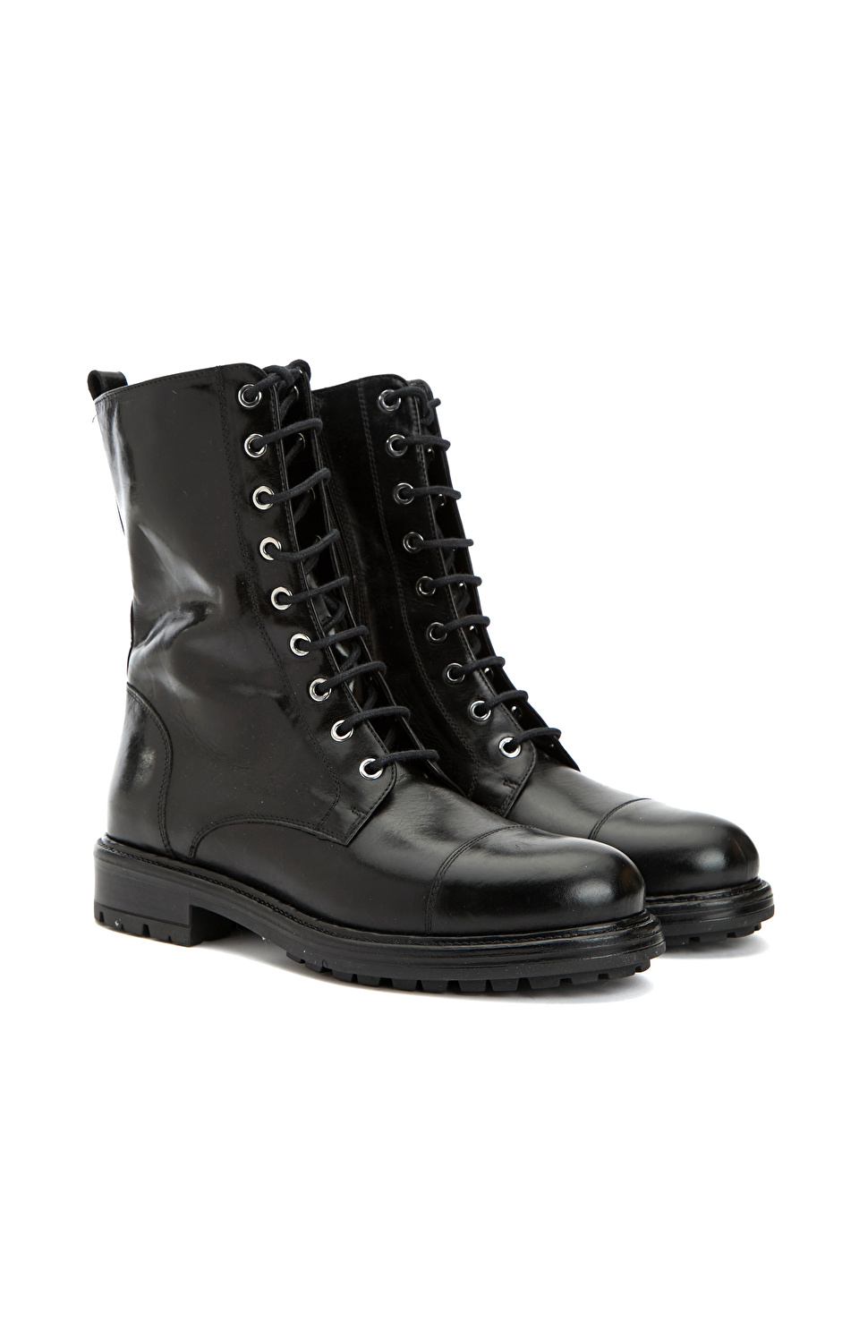 Siyah Kadın Deri Bot