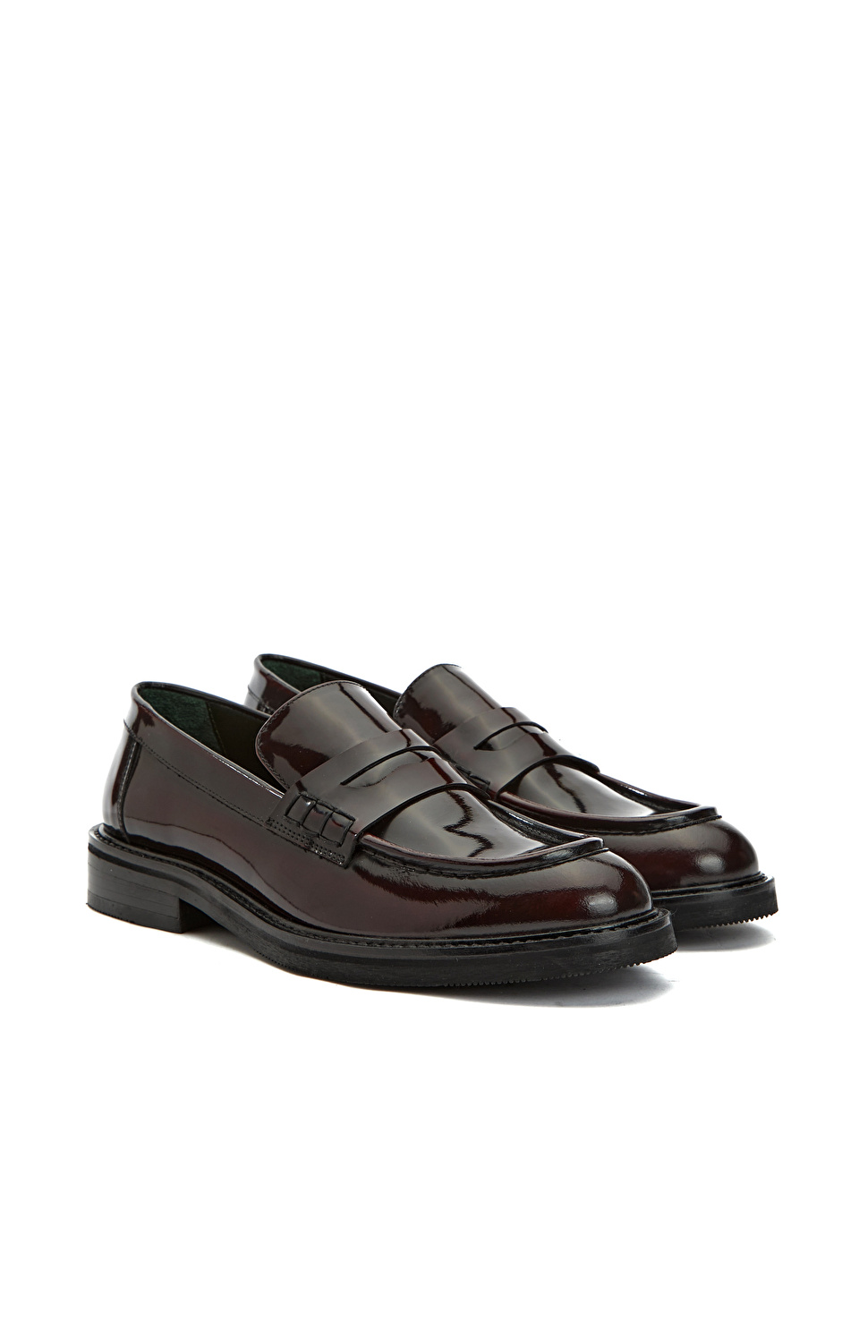 George Hogg for NetWork Bordo Kadın Deri Loafer