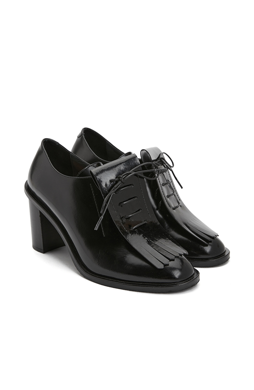 George Hogg for NetWork Siyah Kadın Rugan Deri Ayakkabı