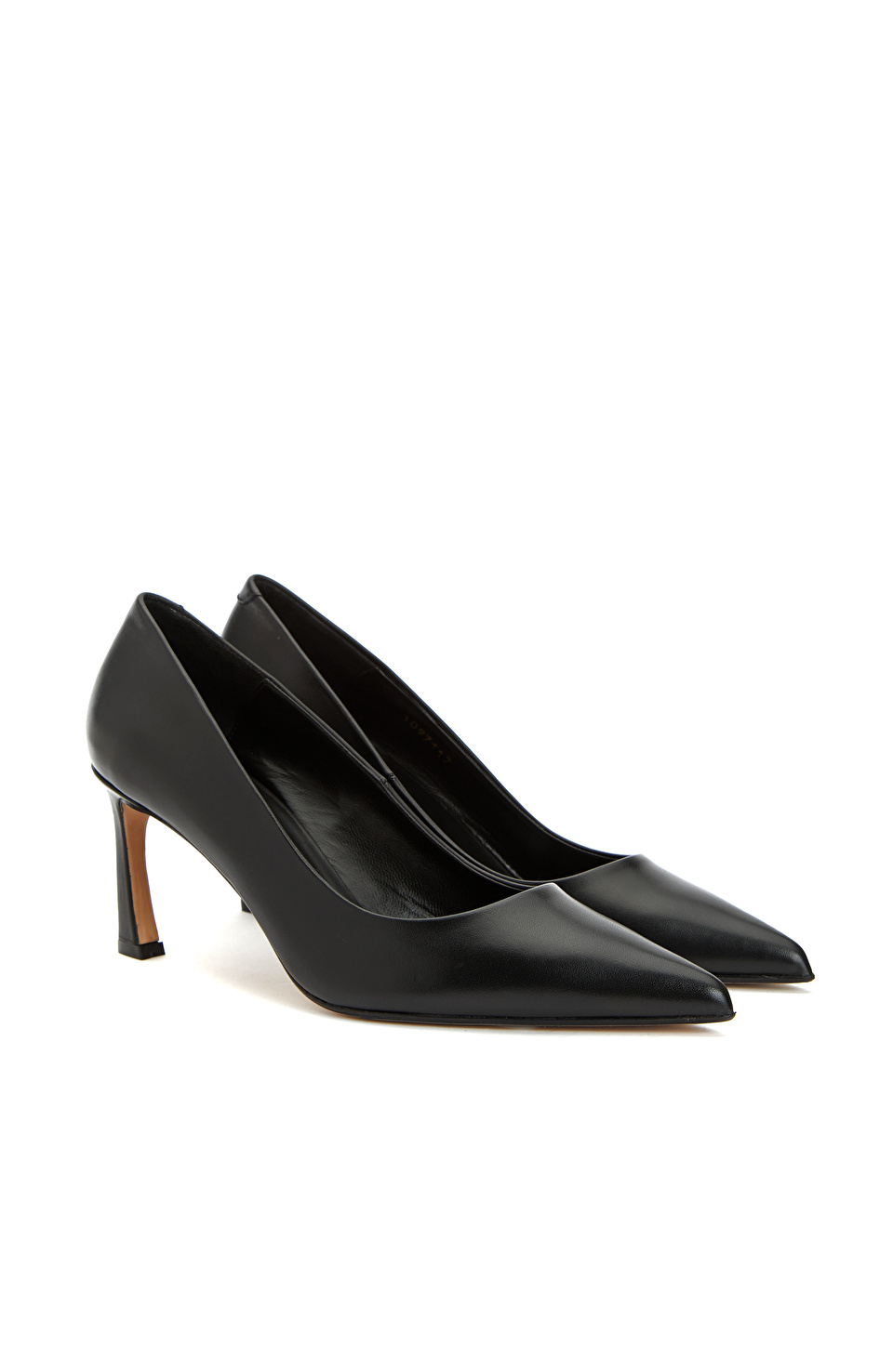 Siyah Kadın Deri Topuklu Ayakkabı