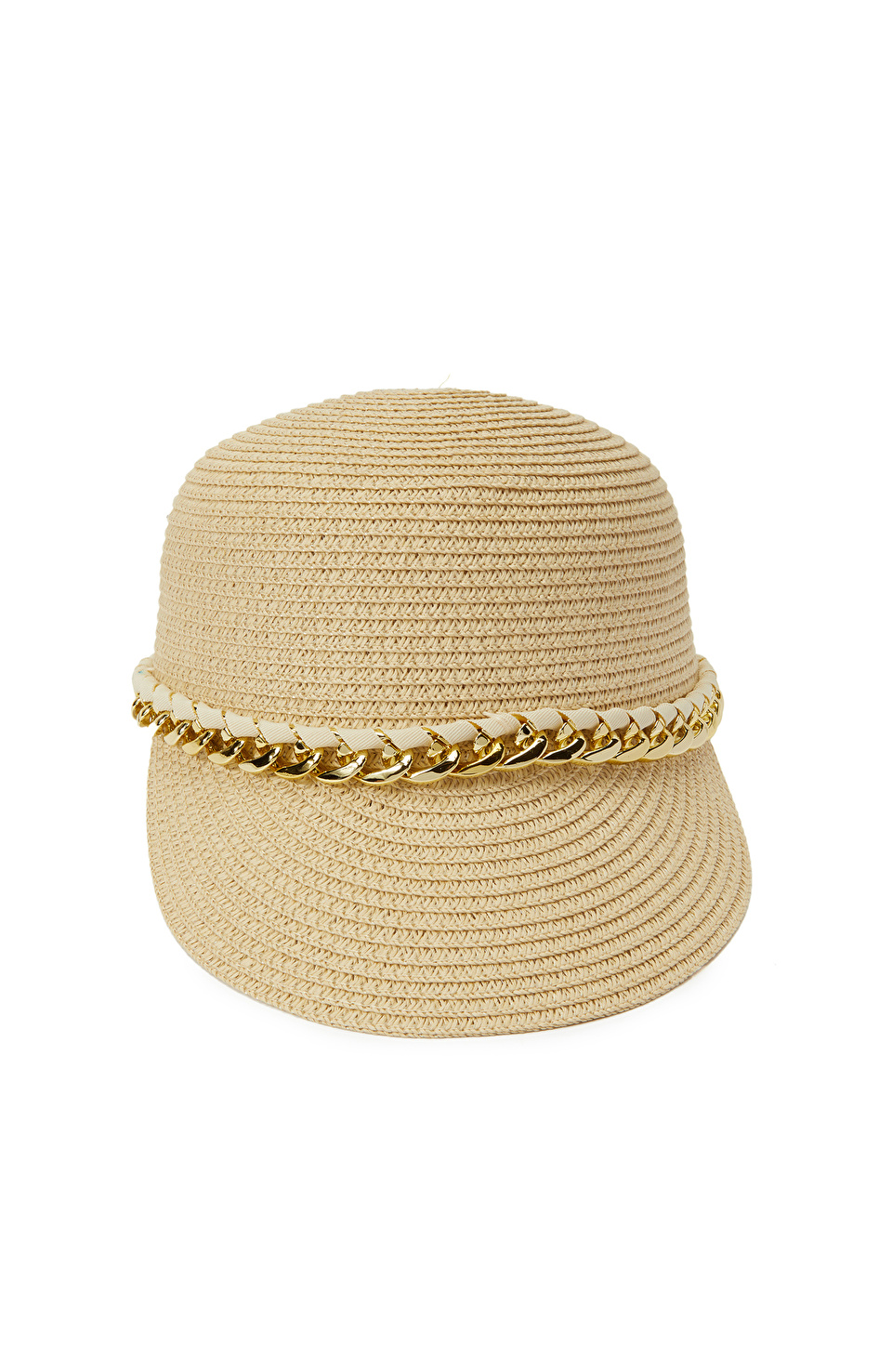 Bej Kadın Hasır Şapka