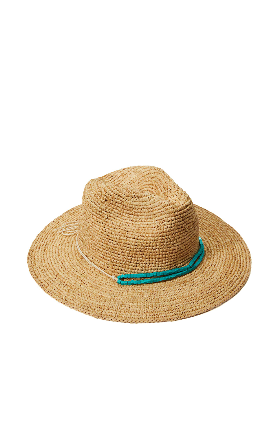 Bej Kadın Rafya Şapka