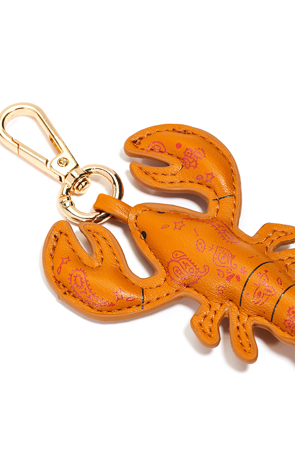 Kahverengi Istakoz Figürlü Charm Anahtarlık