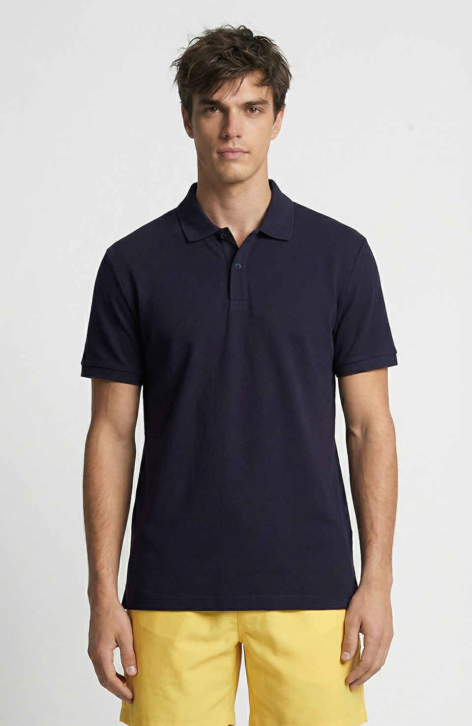Lacivert Polo Pike T-Shirt