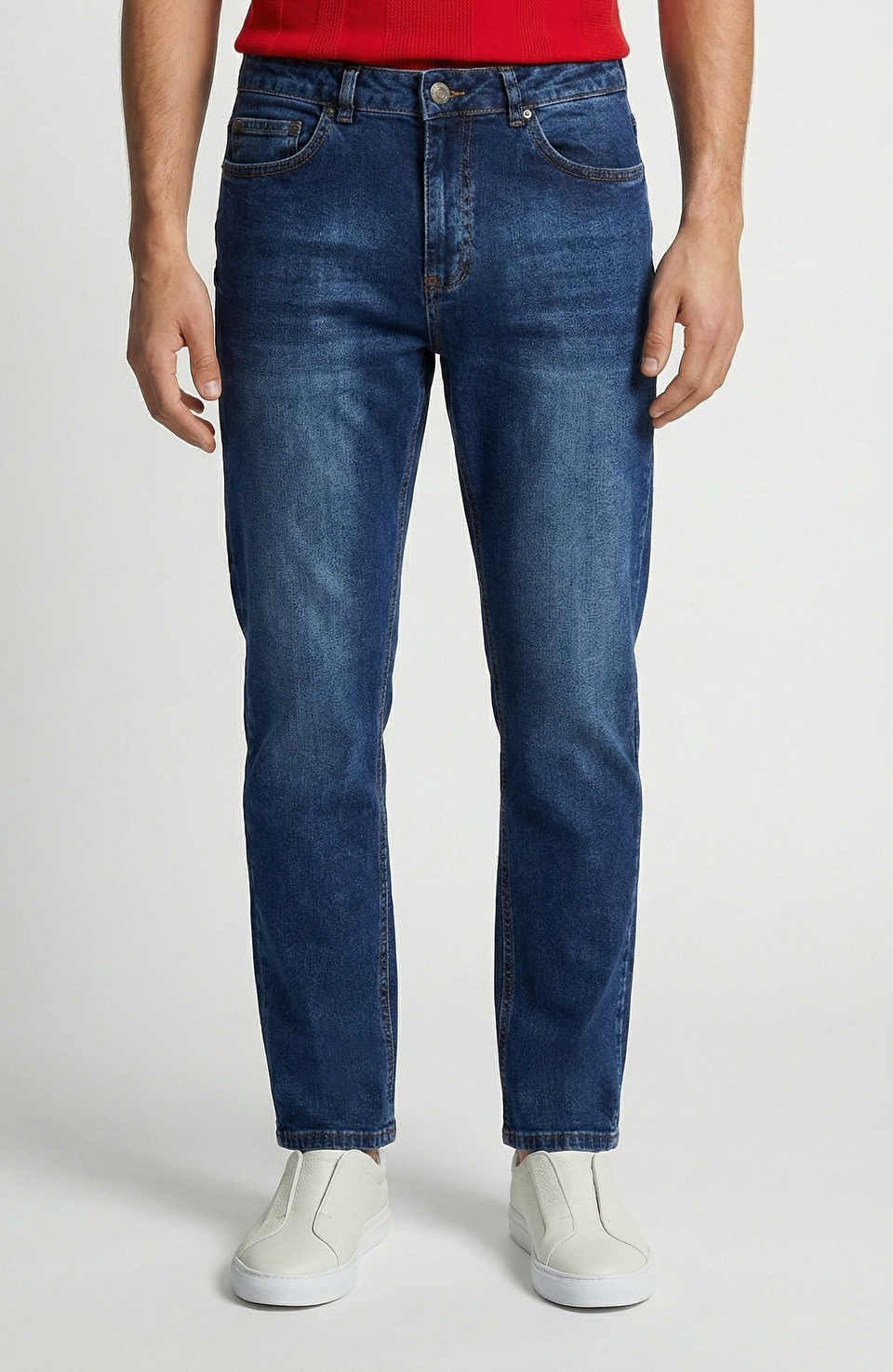 Slim Fit Lacivert 5 Cep Denim Pantolon