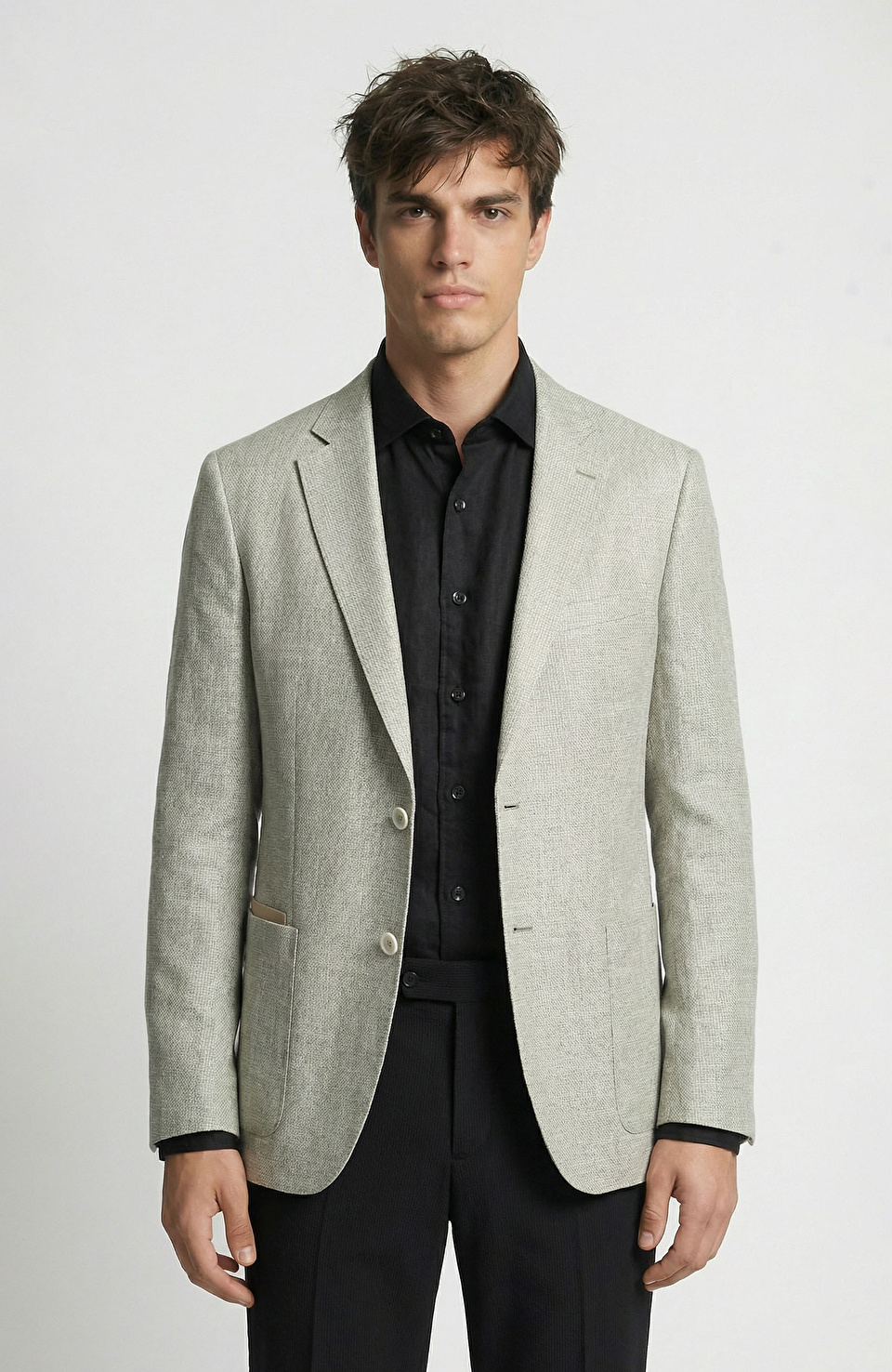 Limited Ermenegildo Zegna Kumaşından Üretilen Yün Karışımlı Ceket