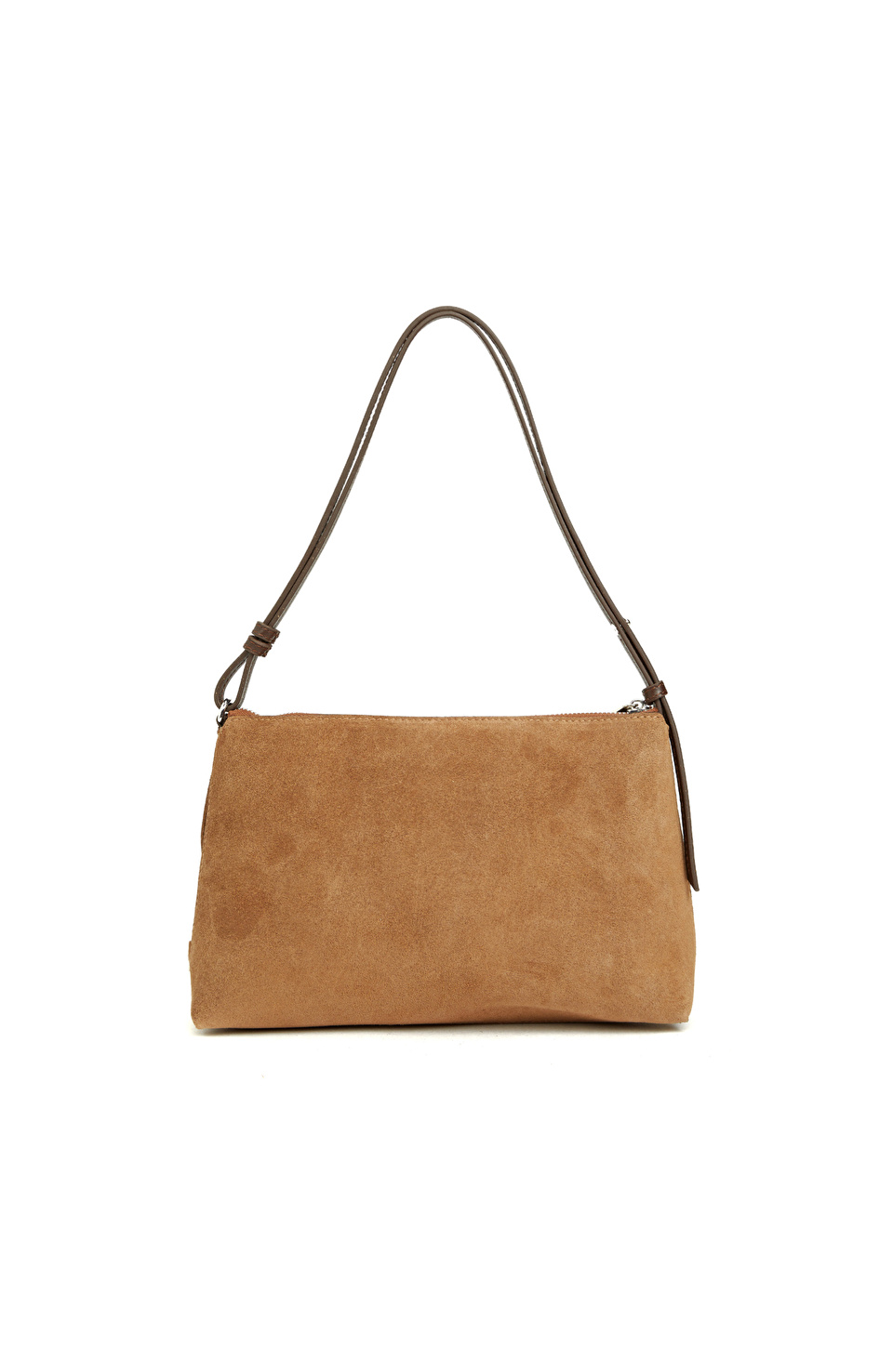 Camel Püskül Detaylı Kadın Süet Çanta