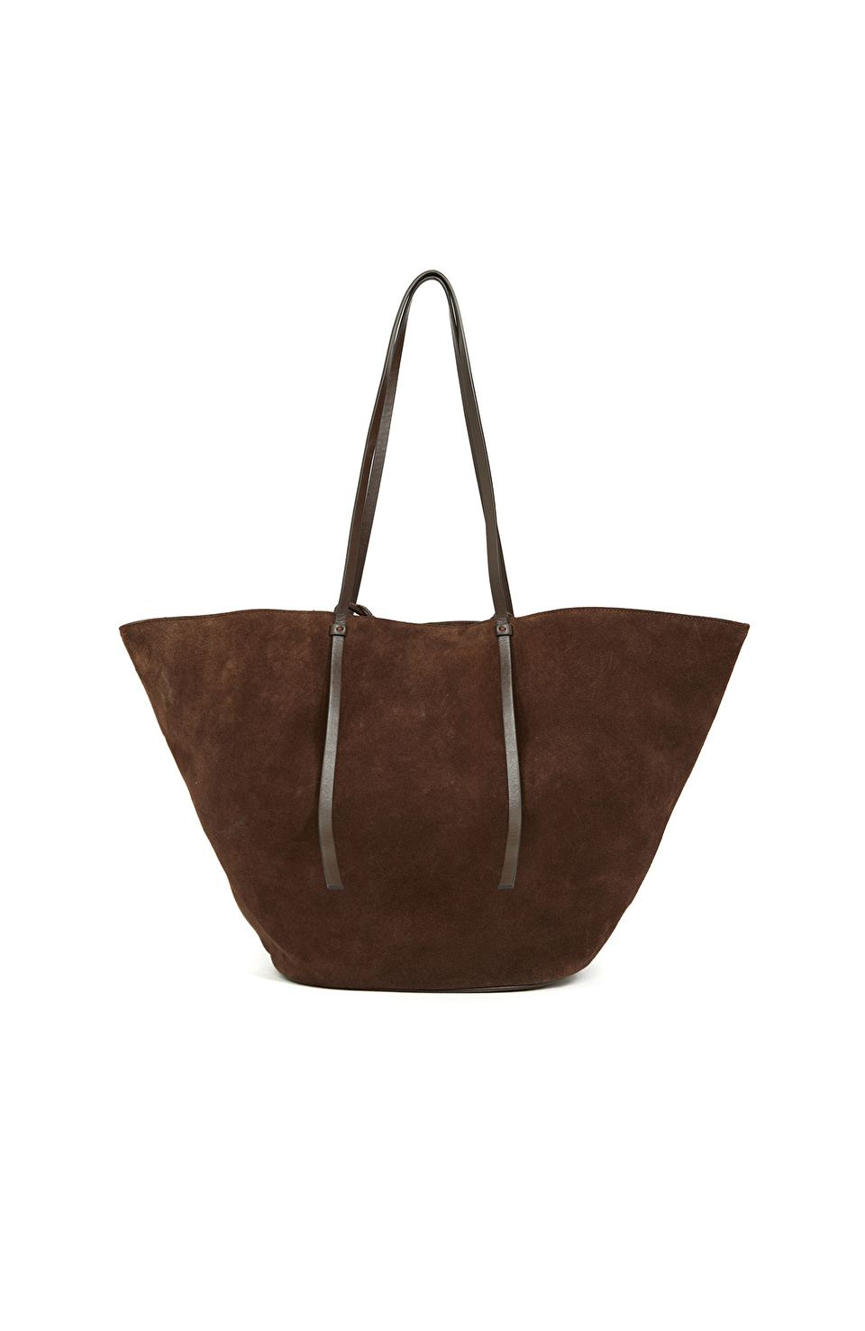 Kahverengi Kadın Süet Shopper Çanta