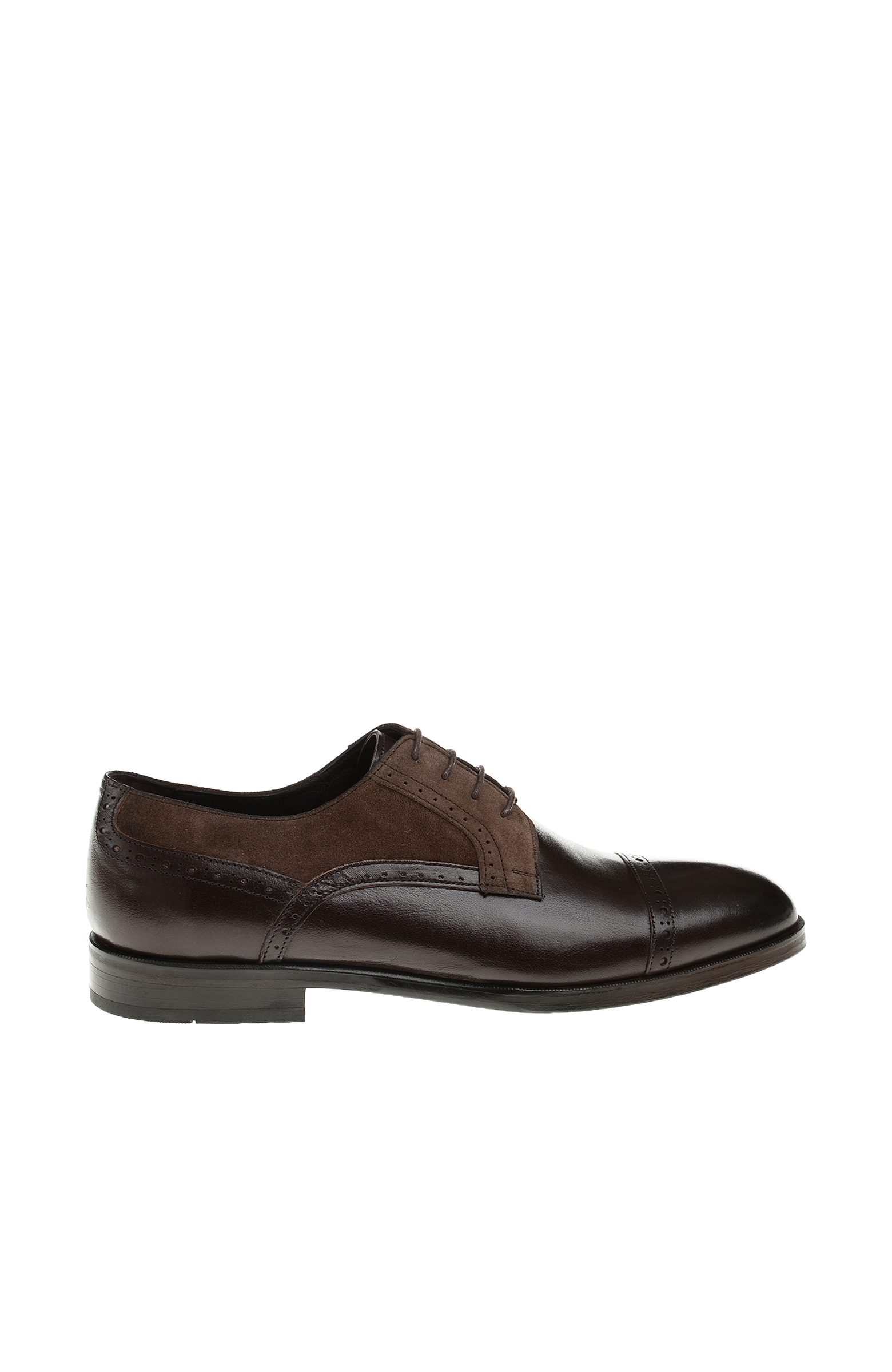 Zımbalı Kahverengi Erkek Deri Ayakkabı