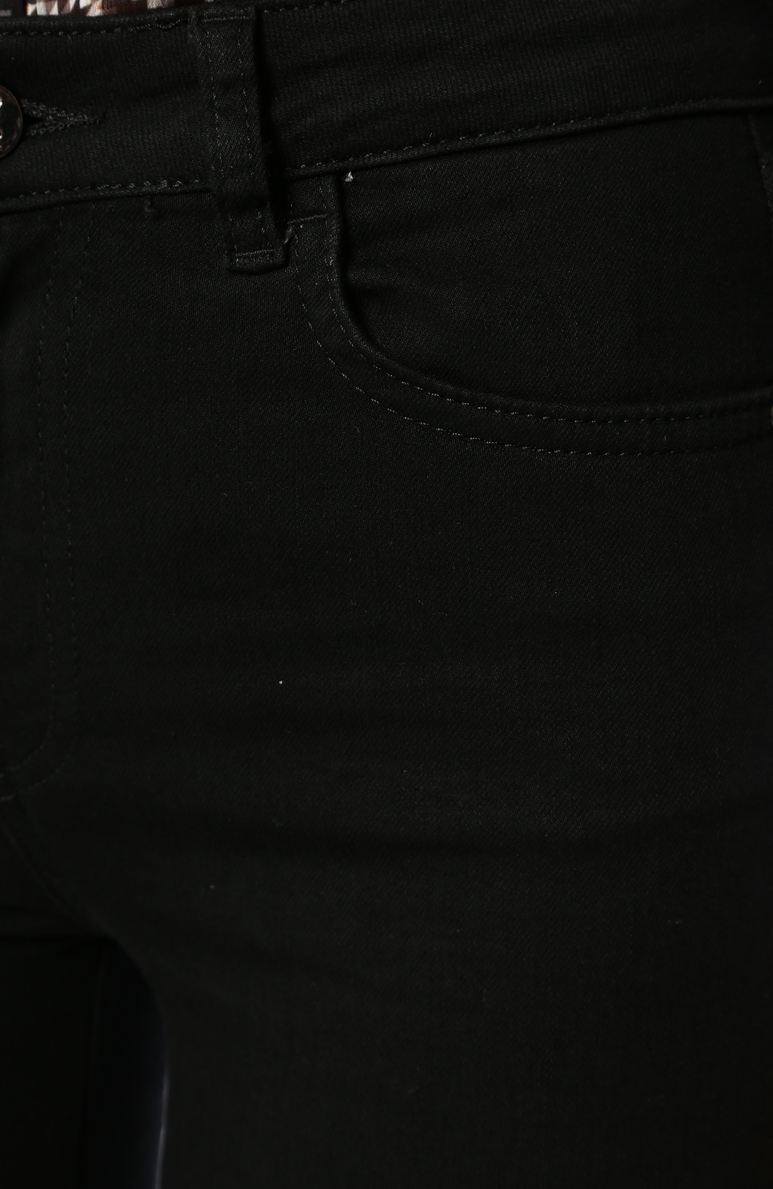 Yüksek Bel Siyah Denim Pantolon