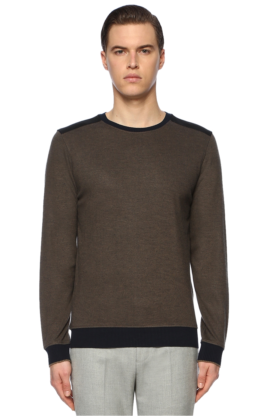 Network Slim Fit Kahverengi Sweatshirt 1071489107