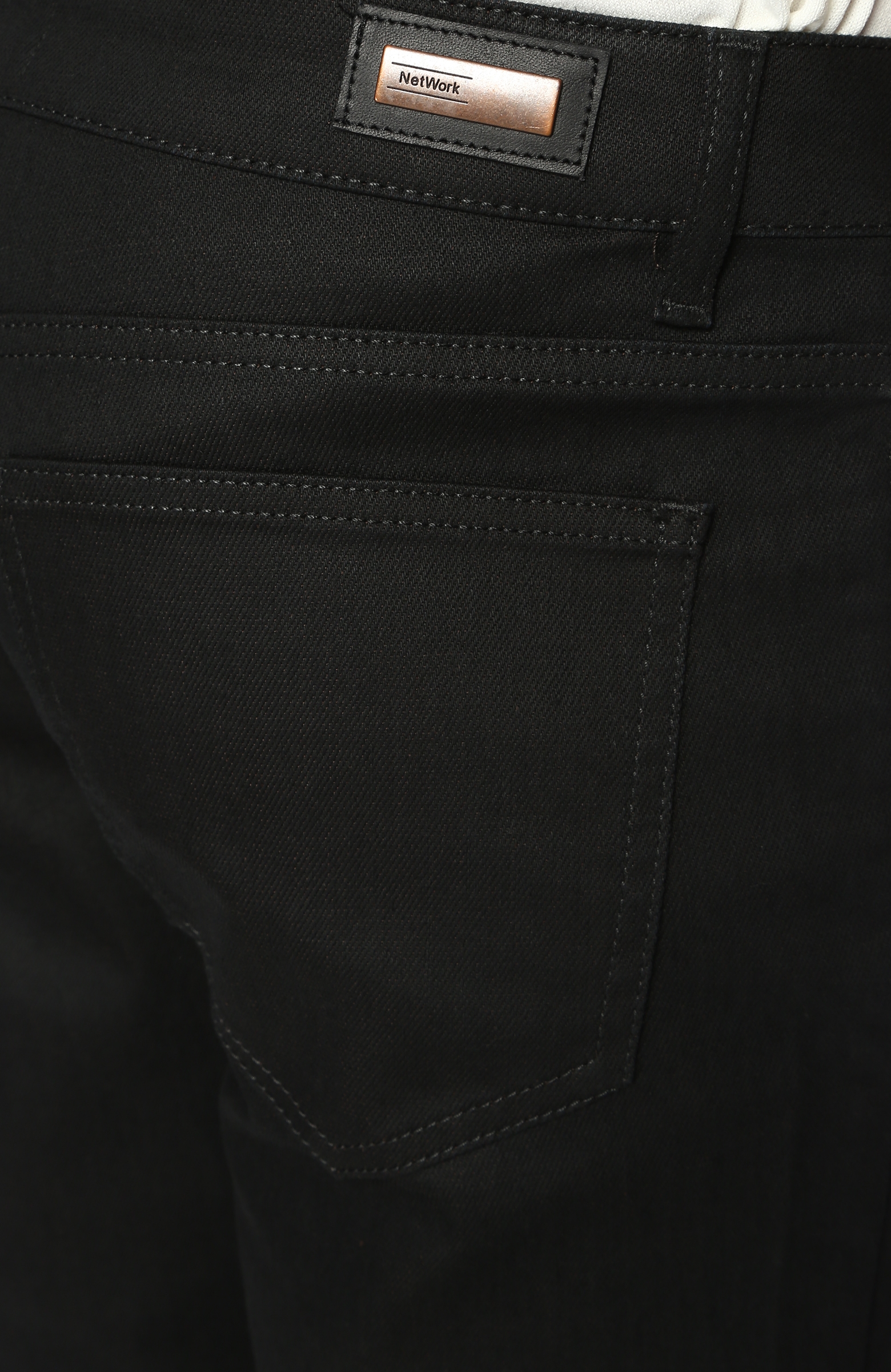 Lacivert-Kahverengi Skinny Denim Pantolon