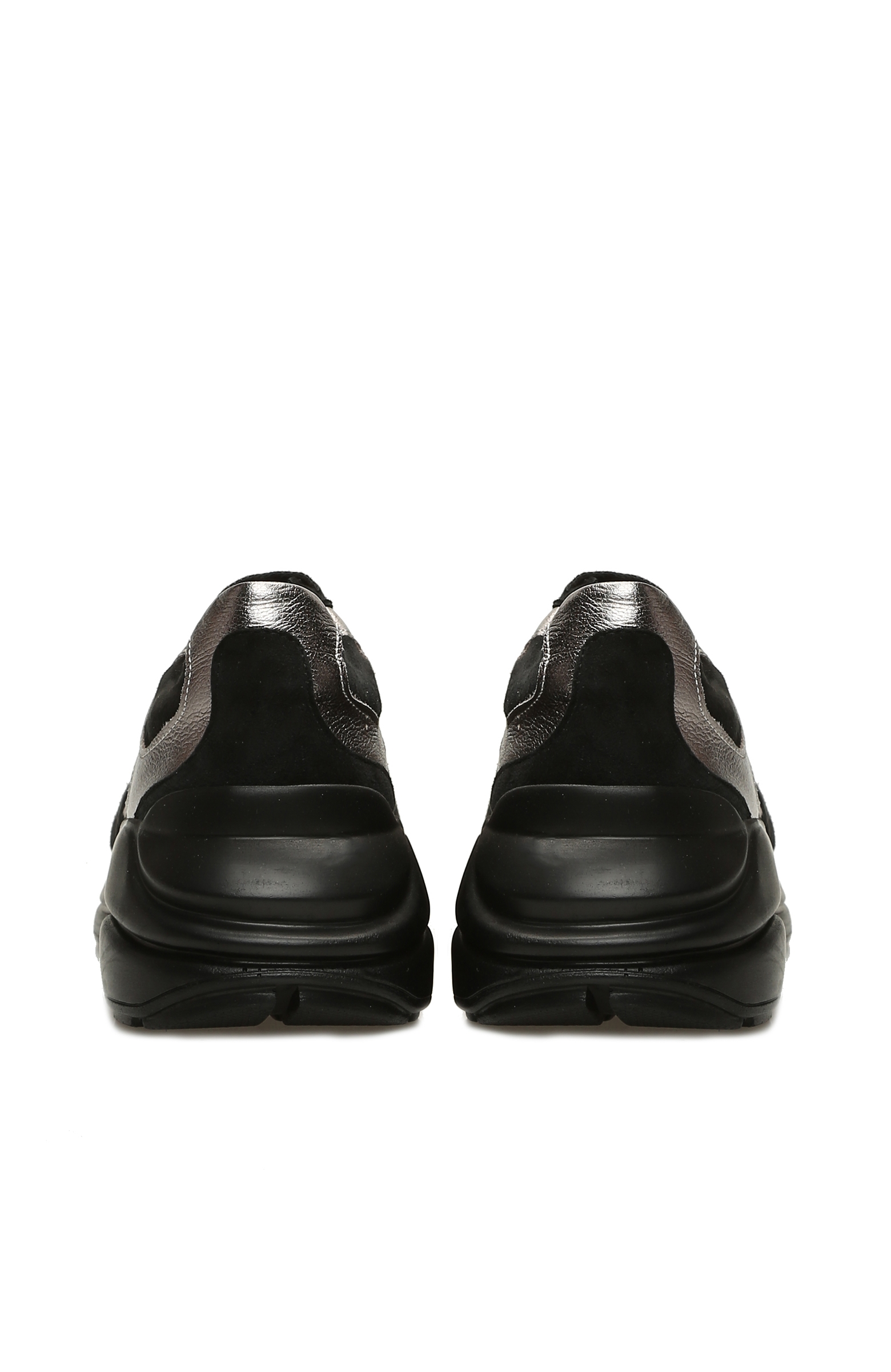 Siyah Süet Deri Kadın Sneaker