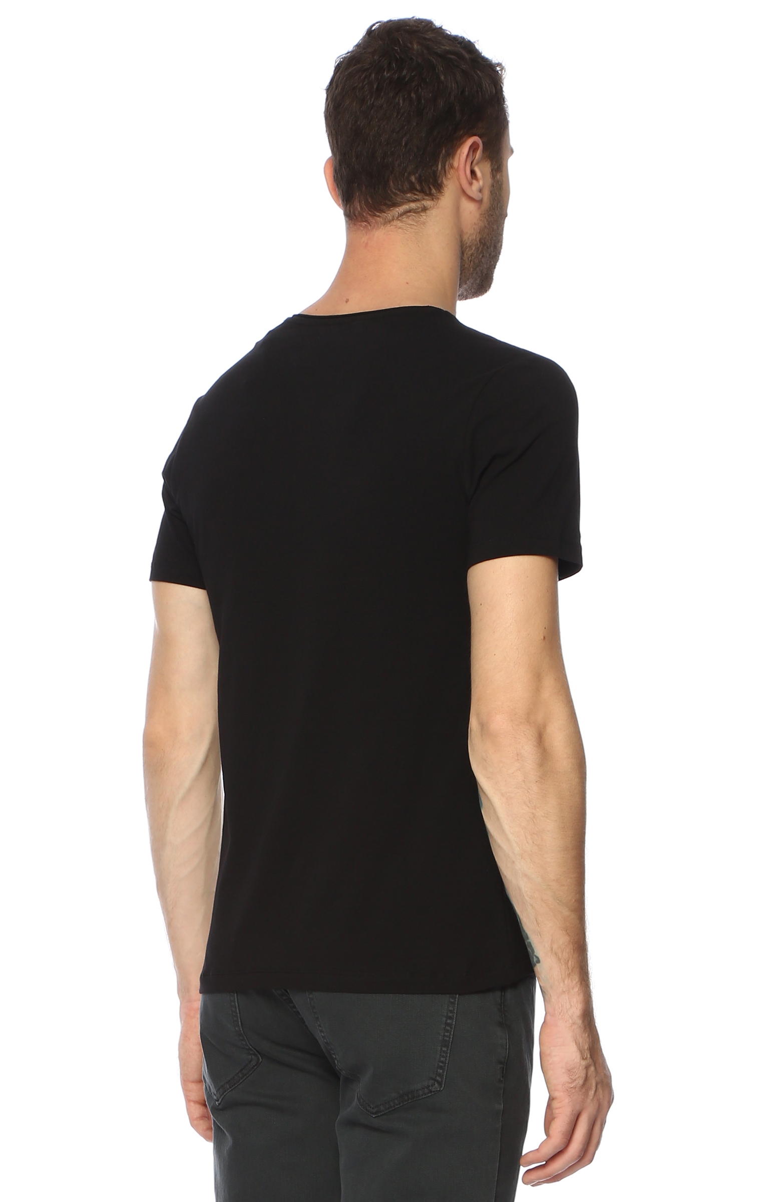 Siyah V Yaka T-Shirt