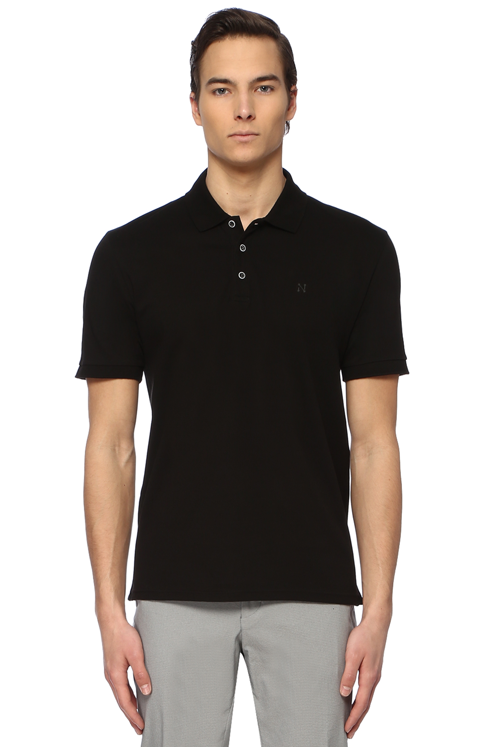 Siyah Polo Yaka T-Shirt